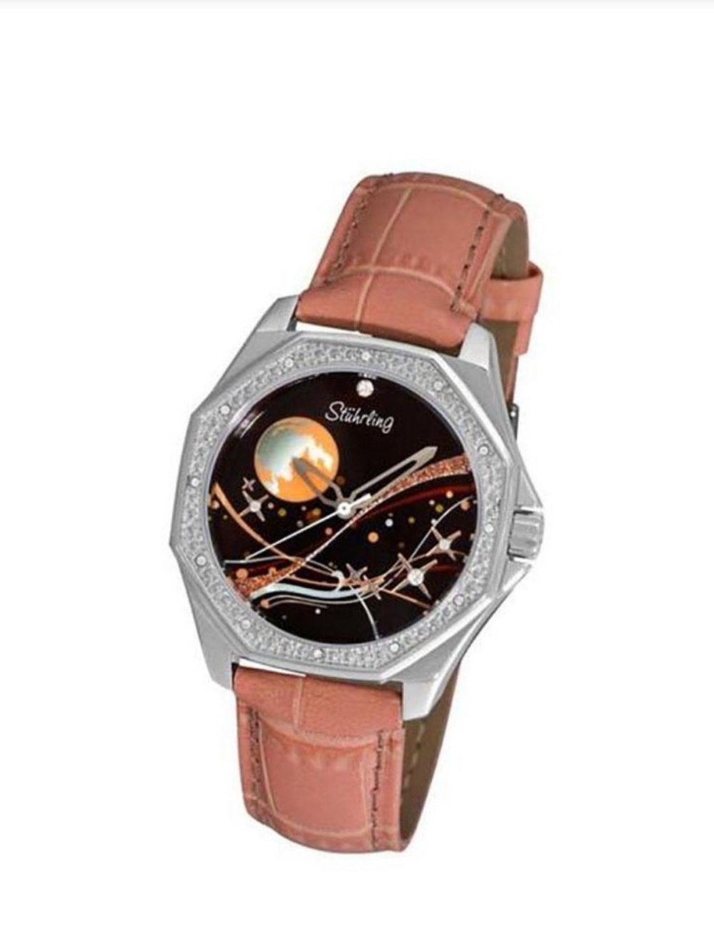 Stührling Pink 231D.1115A1 Lady Nemo Swiss Quartz Swarovski Watch